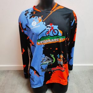 maillot enduro adulte homme manches longues